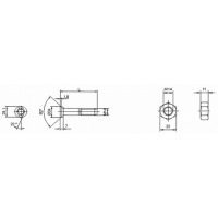Śruba 2-noski M14x40 kl. 12,9 SR-5006-1440-12,9
