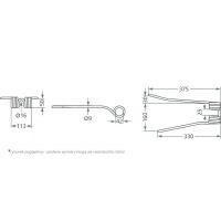 Palec zgrabiarki PZ-111 prawy wygięty