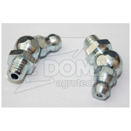 Smarowniczka M6x1 45 stopni  wygięta