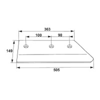 Lemiesz 16" prawy 172614, 172602