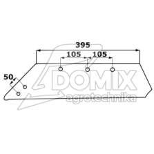 Lemiesz prawy UNM40 PK401101, PK401301B Vogel&Noot