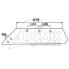 Lemiesz prawy UNM43 1215-43 D, PK5.013.01