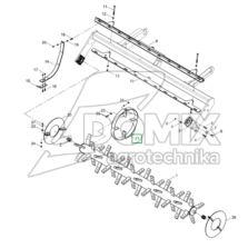 Sprężyna ugniatająca wału 60x10 mm 00330141