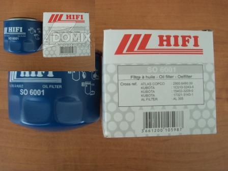 Filtr oleju SO6001