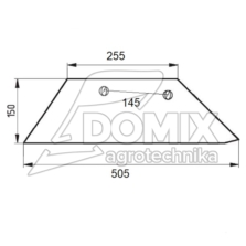 Lemiesz lewy 18 V 85382B Overum