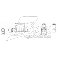 Śruba stożkowa dłuta M12x45mm 12,9 KV-M12X45