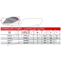 Odkładniczka przedpłużka lewa 066881B 1819 I