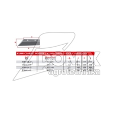 Lemiesz 16 prawy 4-otw. 622136B 3622136 1383-16-D