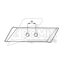 Dłuto nakładka lemiesza lewe 063090B 12mm