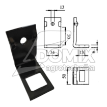 Uchwyt zęba 32x10/12mm na ramę 50x50mm AF662 MP