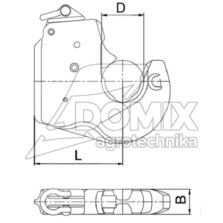 Hak sprzęgający CBM  cat 4 712GI4, LA401000