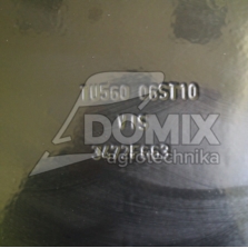 Talerz uzębiony 560mm Z10 6-otw. 122mm  gr.4mm