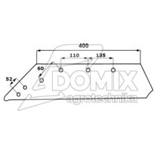 Lemiesz 16 prawy 4-otw 622136E