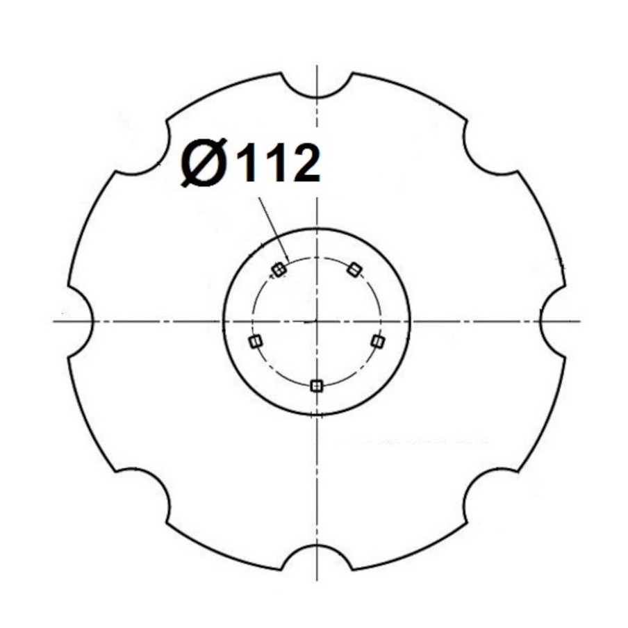 5 otworowe - rozstaw 112mm