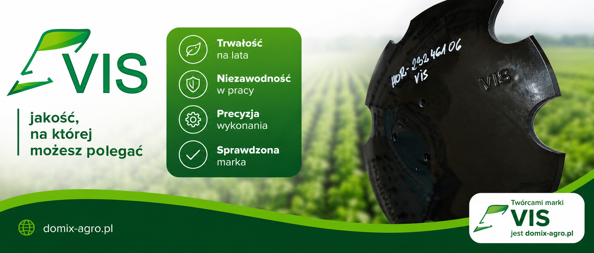 Poznaj markę VIS – autorską linię części zamiennych od Domix-Agro