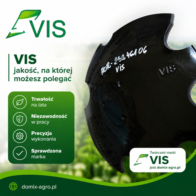  Poznaj markę VIS – autorską linię części zamiennych od Domix-Agro