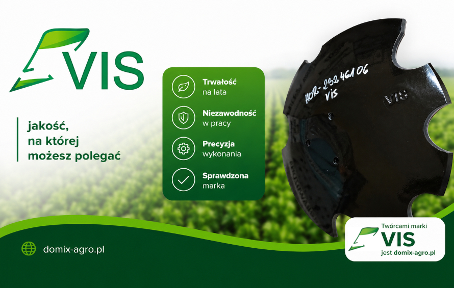  Poznaj markę VIS – autorską linię części zamiennych od Domix-Agro