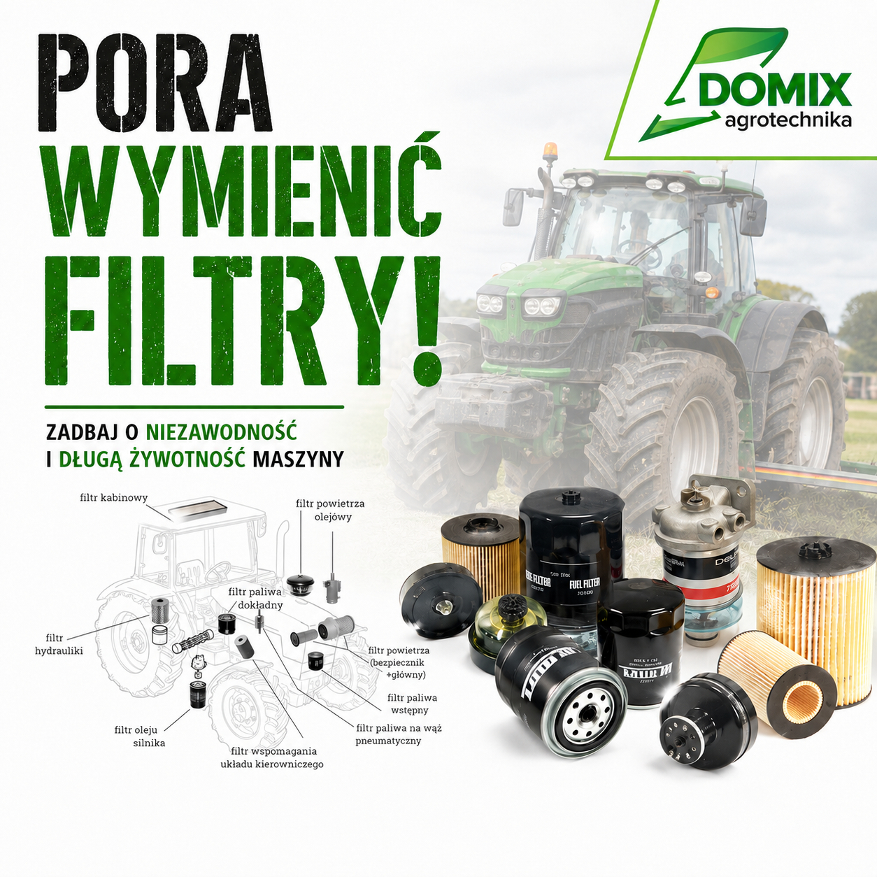 Jak dbasz, tak masz! Kiedy pora wymienić filtry w ciągniku i kombajnie?